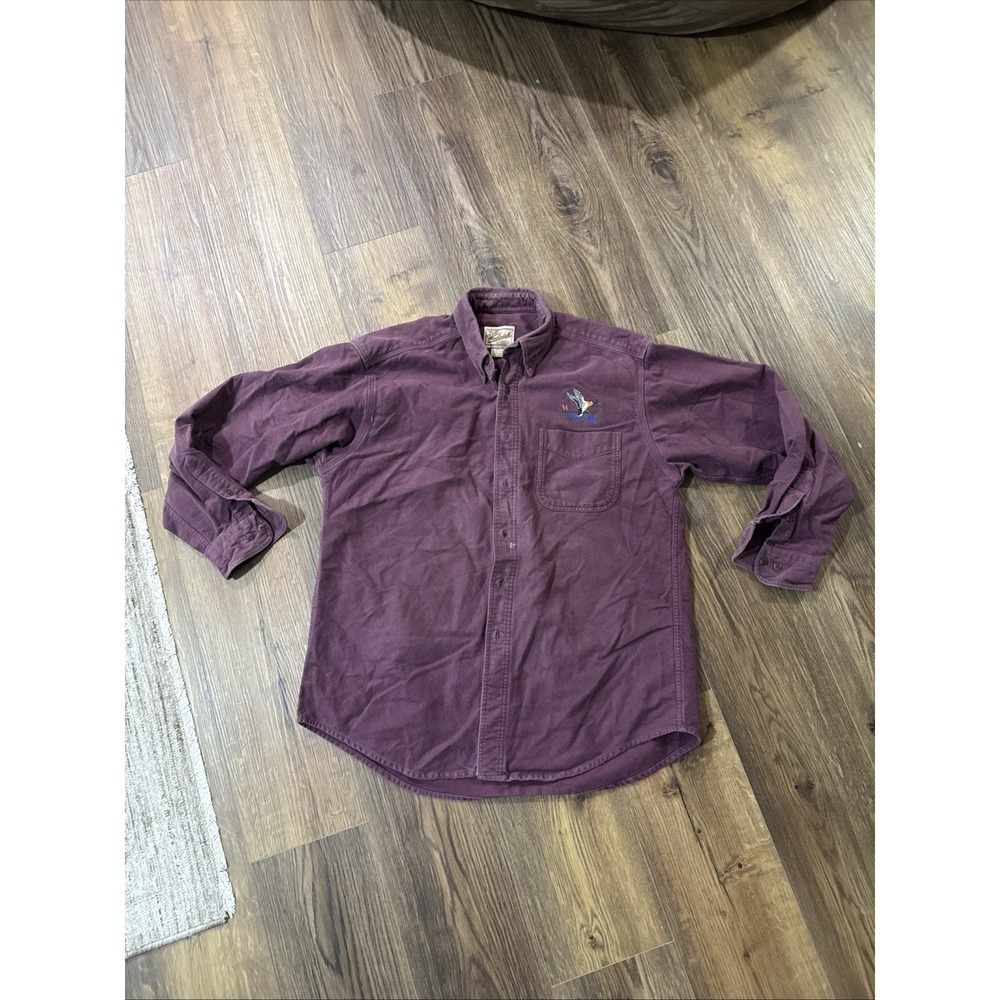 Woolrich‎ Shirt Mens Large Original Outdoorwear Embroidery Duck